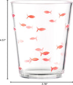 KLIFA- CHARLESTON- 16.5 oz, Acrylic Fishing Tumbler, School of Fish Drinking - Image 9