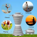 Collapsible Water Bottle, Camping Cup - Image 4