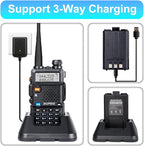 2 Pack BAOFENG UV-5R 8 Watt Ham Radio Handheld Long Range Two Way Radio - Image 5