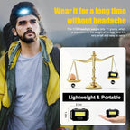 8 Pack Led Headlamp for Adults and Kids, 1.1oz/31g COB Flood Light Ultra Bright - Image 4