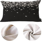 EKOBLA Shiny Diamond Rectangle Pillow Cases White Crystal Sparkle Gemstone - Image 5
