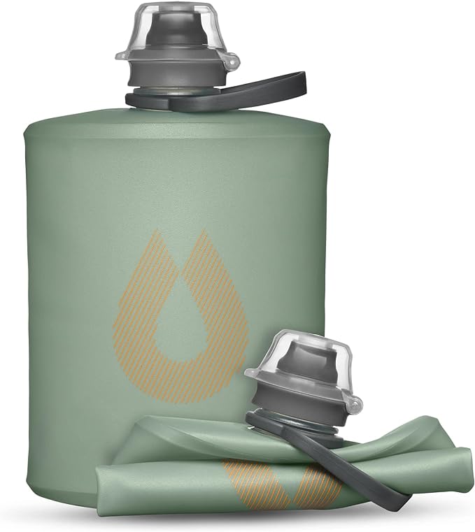 HydraPak Stow Collapsible Water Bottle – 350ml, 1L – Ultralight, Leak-Proof by Hydrapak