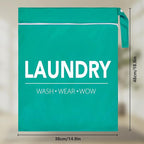 2 Pcs Large Travel Laundry Bag Waterproof Wet Dry Bag Washable Dirty Clothes Bag - Image 8