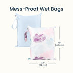 Tiny Twinkle Mess Proof Wet Bags | 2-Pack Reusable Waterproof Wet Bags - Image 5
