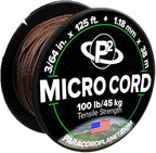 Paracord Planet Micro Paracord – Thin Braided Cord by ParacordPlanet