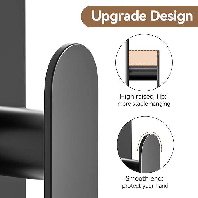 pickpiff Adhesive Towel Hooks for Bathroom: 20LB Extra Strong Wall Hanger for - Image 6