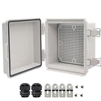Zulkit Junction Box, IP67 Waterproof Electrical Box Hinged Cover Stainless by Zulkit