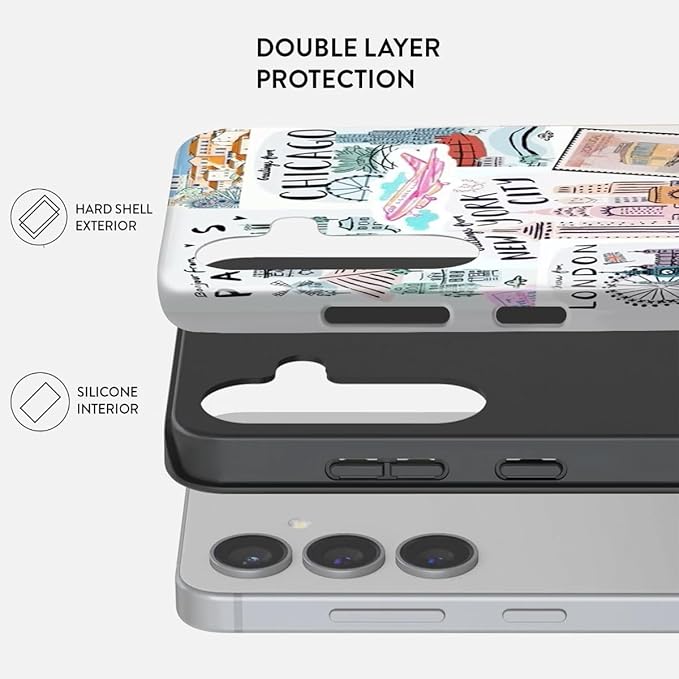 Compatible for Samsung Galaxy S24 Ultra 5G Case, Dual Layer Heavy Duty 2 in 1 - Image 2