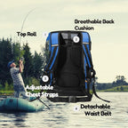 Waterproof Dry Bag Backpack for Kayaking, Roll Top Kayak Dry Backpack, Floating - Image 3