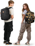 ZORFIN 26L Black Backpack for College, and Travel: Water Resistant Bookbag - Image 9