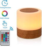 Nursery Night Light for Kids, USB Rechargeable Small Desk Lamp, 13 RGB Colors & - Image 3