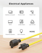 Cable Matters 2-Pack 16 AWG Heavy Duty 13A Power Extension Cord - 6ft - Image 5
