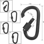 Locking Carabiner Clip, Vonpri 3 Inch D Ring Clips Spring Snap Key Chain Hook - Image 6
