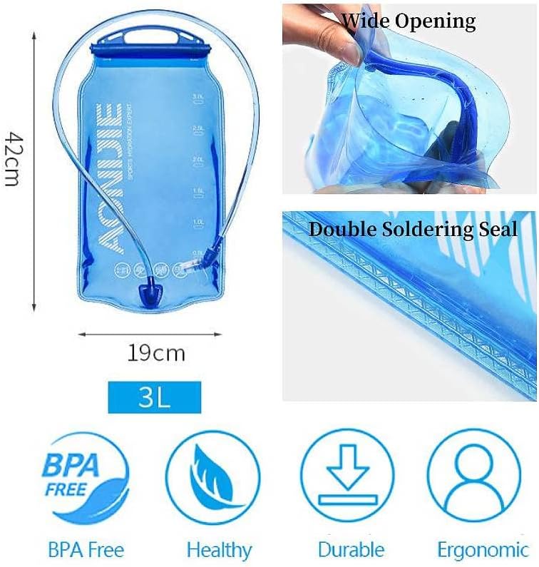 AONIJIE Leakproof Hydration Bladder Water Reservoir, 1L /1.5L/ 2L / 3L - Image 2