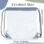 Shappy 30 Pcs Clear Drawstring Backpack, Plastic Waterproof Transparent Stadium - Image 2