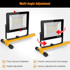 LED Work Lights with Stand, 21000 Lumen, 2-Head Adjustable Work Light, - Image 4