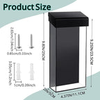 Outdoor Brochure Holder, Pamphlet Holder Wall Mount Waterproof, 4x9 Inch - Image 5