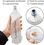 WILDREEDS 500ml Soft Flask, TPU Collapsible Soft Water Bottle - Image 3