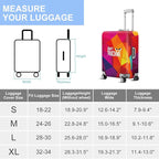 Don't Touch Me Funny Travel Luggage Cover-Neon Geometric Stretchable Airplane - Image 7