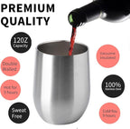 12oz/6 Pack Wine Tumbler Glasses - Image 3