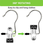 Boot Hangers Clips, 100 Pack Black Laundry Hooks Hanging Clips Clothes Pins - Image 4