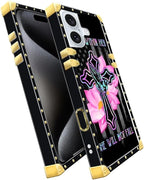 Compatible with iPhone 16 Case, Praying Cross Hands Luxury Golden Decoration - Image 3