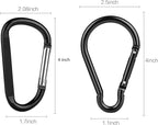Carabiner Caribeaner Clip, Extra Large 4" Aluminum Carabeaner Keychain Hook - Image 5