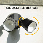 LUTEC P6221B 2000 Lumen 18 Watt LED Dual-Head Floodlight Outdoor, Switch - Image 7