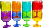 Lily's Home Unbreakable Plastic Wine Glasses Set of 8, 12 oz Shatterproof - Image 8