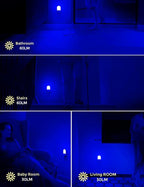 Blue Night Light Plug in, LOHAS Motion Sensor Blue LED Night Lights Plug Into - Image 7