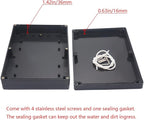 Project Box IP65 Waterproof Junction Box ABS Plastic Black Electrical Boxes DIY - Image 4