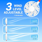 Portable Neck Fan Rechargeable Personal Hand-Free Fan Mini USB Wearable - Image 3
