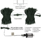 HOME LIGHTING 200 LED 66FT Fairy String Lights, July 4th Patriotic Light - Image 8