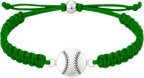 Sportybella - Baseball Bracelet, Baseball Jewelry, Adjustable Braided Baseball by Sportybella