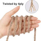 Vivifying 6mm Jute Rope, 50 Feet Strong Natural Jute Twine - Image 2