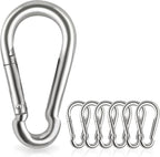 Locking Carabiner Clips, Stainless Steel Spring Snap Hook Locking Carabiner by Acquwistach