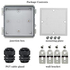 Zulkit Junction Box IP67 Waterproof Electrical Box Hinged Clear Cover Stainless - Image 6
