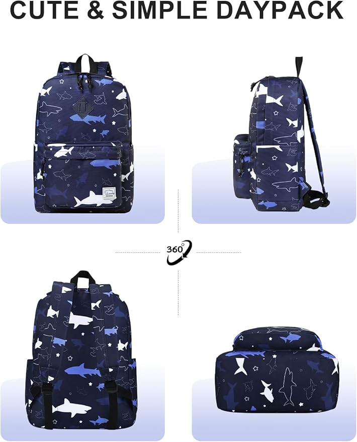 VASCHY Backpack for School, Lightweight Water Resistant Bookbag Casual Daypack - Image 6
