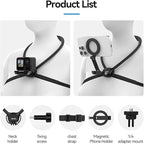 TELESIN Neck Mount Se 2.0 Combo Set, Magnetic Phone Holder - Image 8