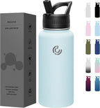 COKTIK 32oz Sports Water Bottle, Stainless Steel Water Bottle by coktik