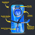 WACOOL 2L 2.5L 3L BPA Free PEVA Hydration Pack Bladder Leak-Proof Water - Image 7
