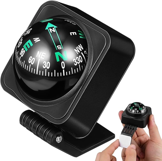 Vaguelly Adjustable Automotive Compass Ball by Vaguelly