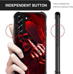 for Samsung Galaxy S21 Plus Case, Gestures Funny Skull Pattern Graphic Design - Image 6