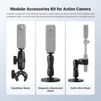 NEEWER Motorcycle Bicycle Handlebar Clamp Holder Magnetic Car Mount Accessories - Image 2