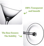 Unbreakable Martini Glasses Set of 6, 10 oz Plastic Martini Cocktail Glasses - Image 5