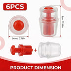 6PCS Silicone Bite Valve Replacement Nozzles, Bite Valve Replacement Sheath - Image 2