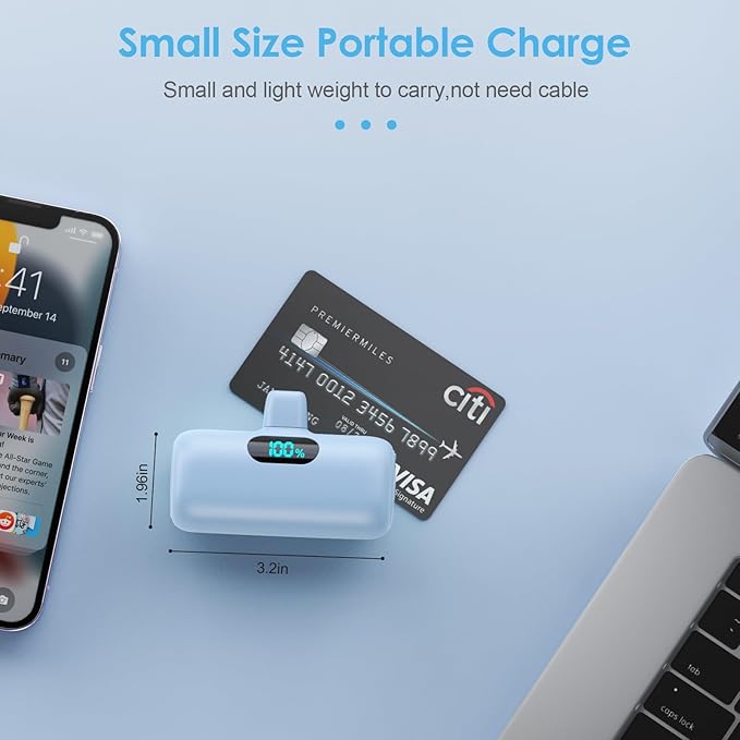 Small Portable Charger for iPhone 17/16/15 Series, 5000mAh 3A PD USB C Power - Image 4