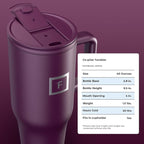 IRON °FLASK Co-Pilot Insulated Mug w/Straw & Flip Cap Lids - Image 9