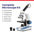 AmScope M150C / M150C-I 40X-1000X All-Metal Optical Glass Lenses Cordless LED - Image 8