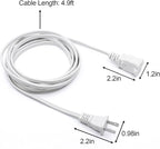 5 FT Extension Cord, 18 AWG Small Polarized Male-Female Power Cable - Image 5